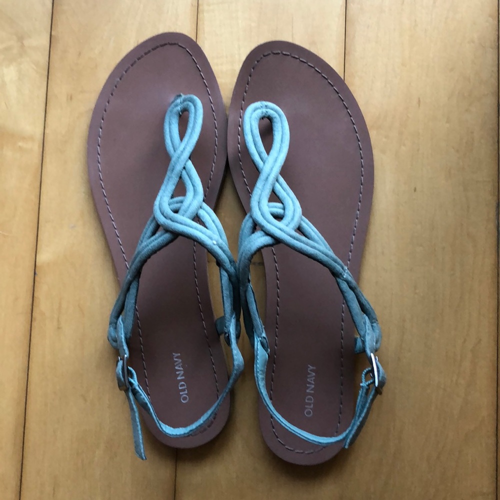 Old Navy Suede Blue Gladiator Sandals